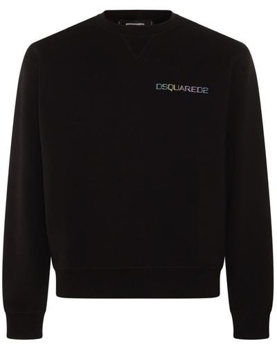 DSquared² Multicolour Cotton Sweatshirt - Black