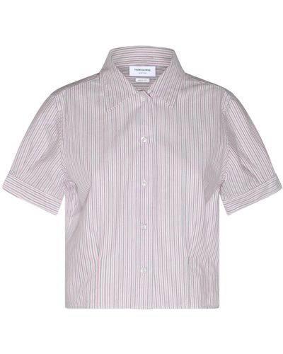 Thom Browne Color Cotton Shirt - Purple