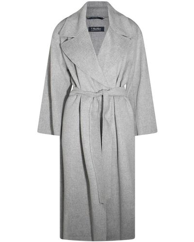 Max Mara Wool Olanda Coats - Grey