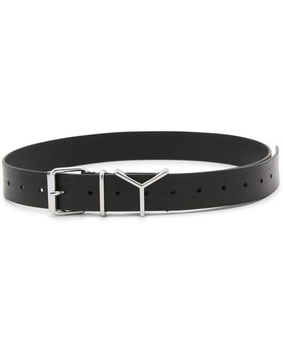 Y. Project Black Leather Y Belt