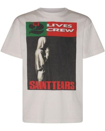 SAINT Mxxxxxx White Cotton T-shirt - Multicolor
