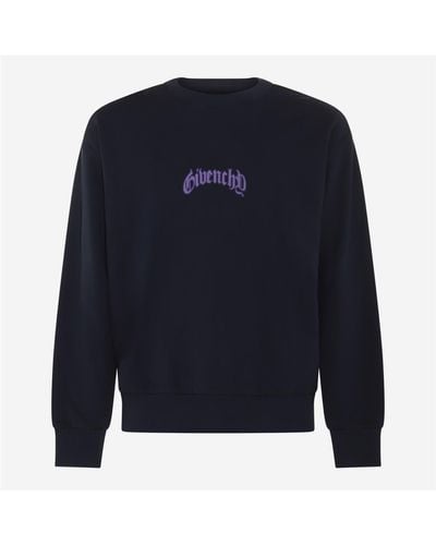 Givenchy , Violet And White Cotton Sweatshirt - Blue