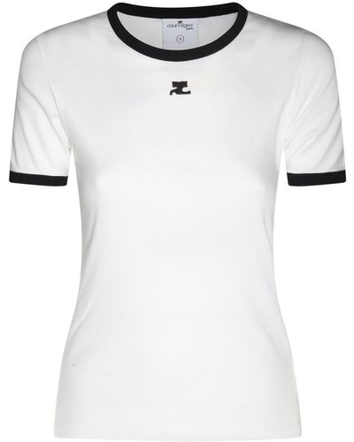 Courreges White Cotton T-shirt