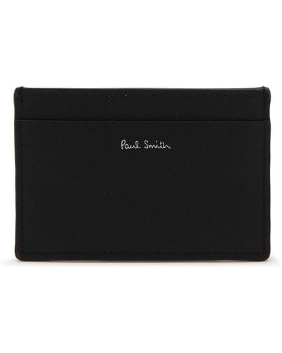 Paul Smith Multicolor Leather Cardholder - Black