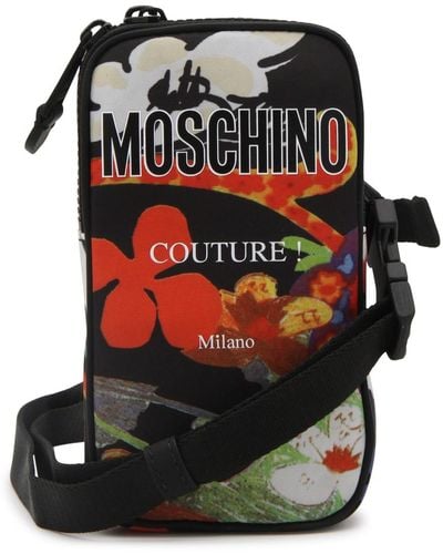 Moschino Colour Zipped Wallet - Black