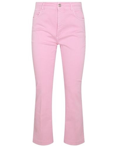 Sportmax Pink Cotton Denim Jeans