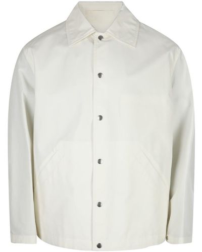 Jil Sander Cotton Casual Jacket - White