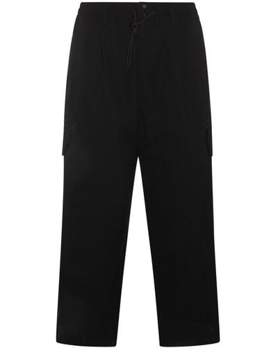Y-3 Cotton Trousers - Black