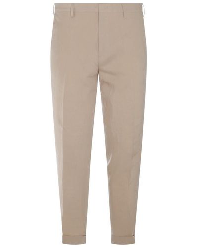 Paul Smith Beige Linen Trousers - Natural