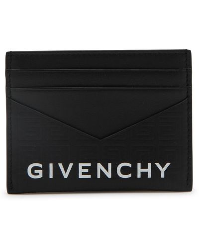Givenchy Leather G-cut Card Holder - Black