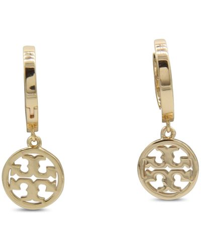 Tory Burch Gold Tone Metal Earrings - Metallic