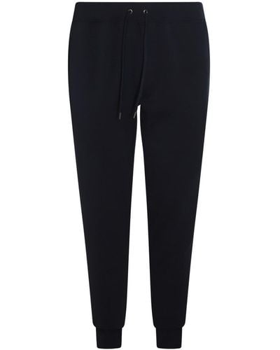 Polo Ralph Lauren Navy Blue Cotton Trousers - Black