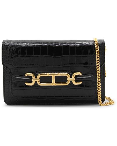 Tom Ford Leather Crossbody Bag - Black