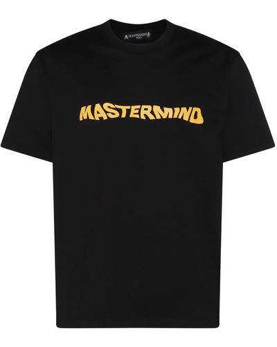 Mastermind Japan And Yellow Cotton T-shirt - Black