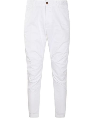 DSquared² Cotto Blend Trousers - White