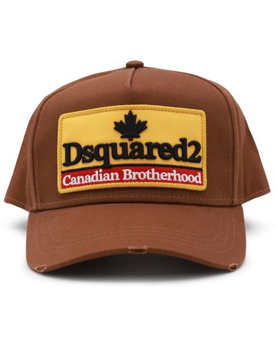 DSquared² Brown Cotton Hat
