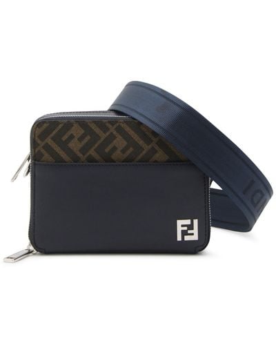 Fendi Leather Crossbody Bags - Blue