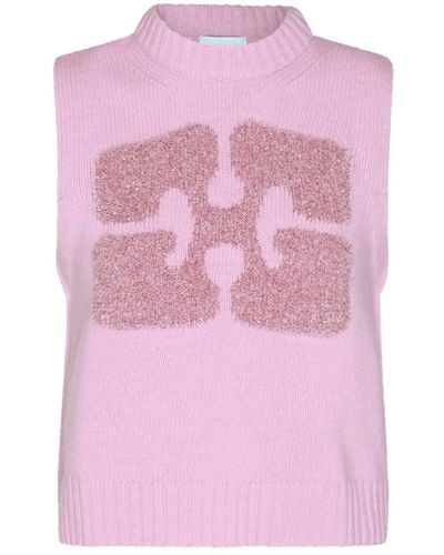 Ganni Wool Knitwear - Pink
