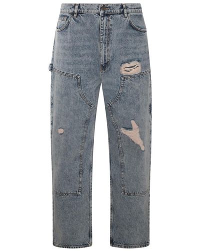 Moschino Cotton Denim Jeans - Gray
