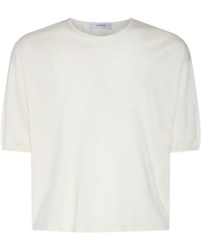 Lemaire White Cotton T-shirt