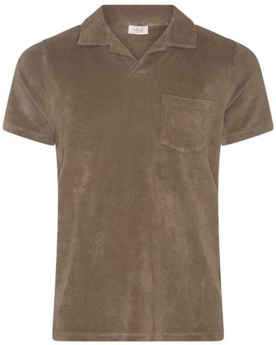 Altea Cotton Polo Shirt - Brown