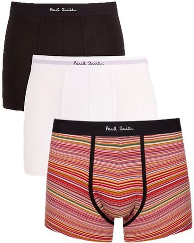 Paul Smith Black, White And Color Cotton Blend 3-pack Set