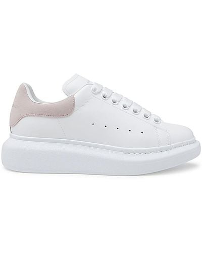 Alexander McQueen White Leather Oversize Sneakers
