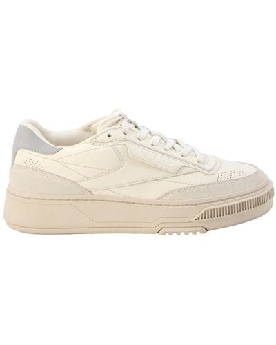 Reebok White And Gray Leather C Ltd Sneakers - Natural