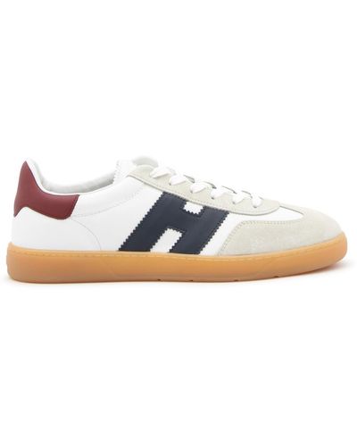 Hogan Blue And Red Leather Cool Sneakers