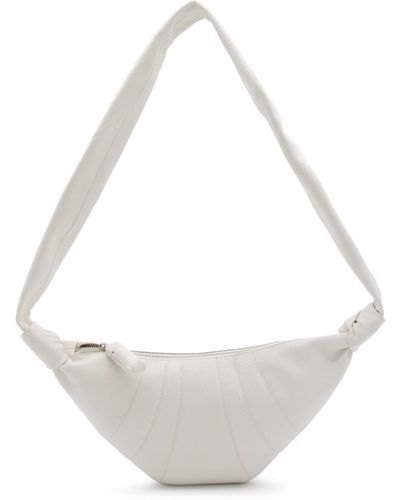 Lemaire Leather Crossbody Bag - White
