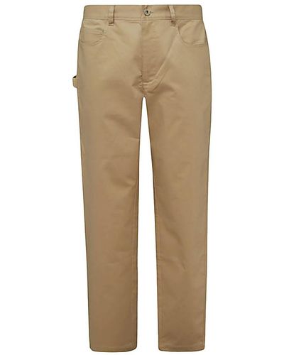 JW Anderson Cotton Trousers - Natural