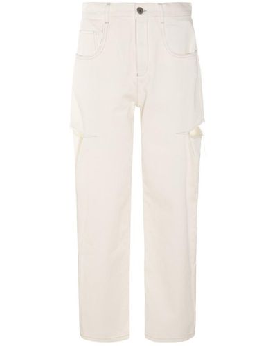Maison Margiela Cotton Denim Jeans - White