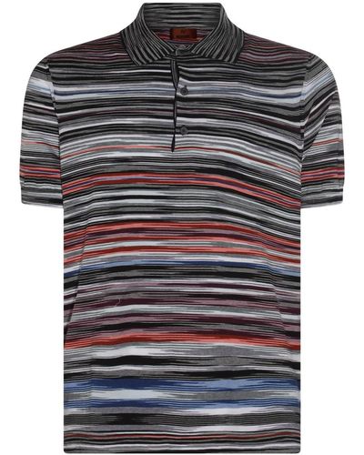 Missoni Multicolour Cotton Polo Shirt - Black