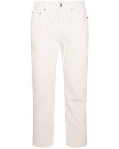 Palm Angels Off Cotton Jeans - White