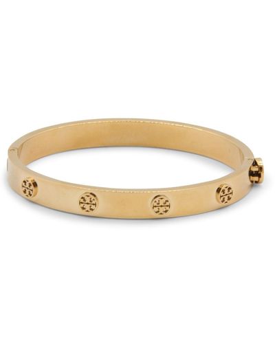 Tory Burch Gold Tone Metal Miller Bracelet - Natural