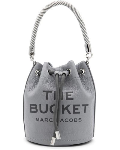 Marc Jacobs Leather The Bucket Tote Bag - Grey
