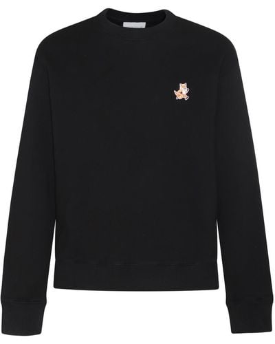 Maison Kitsuné Cotton Sweatshirt - Black