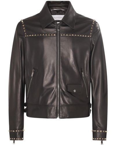 Valentino Garavani Leather Jacket - Black