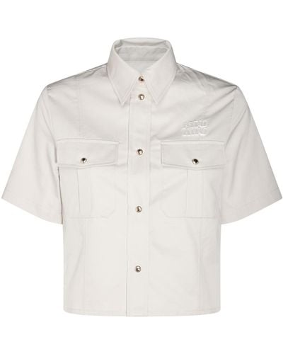 Miu Miu White Cotton Shirt