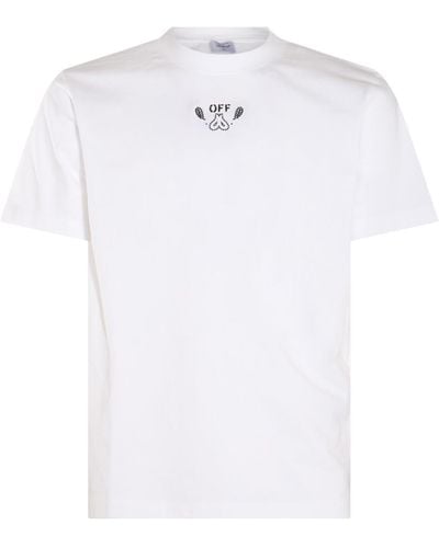 Off-White c/o Virgil Abloh White And Black Cotton T-shirt