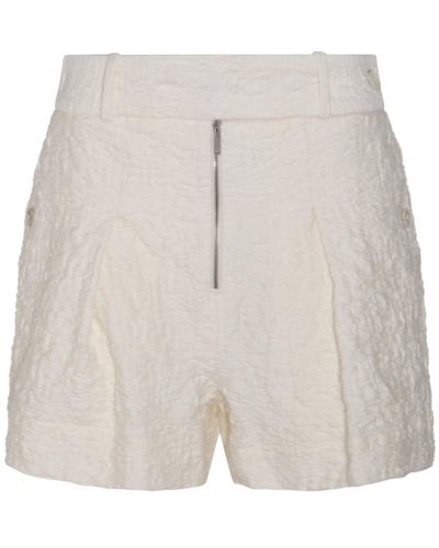 Jil Sander Cotton Shorts - Natural