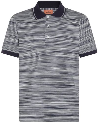 Missoni Grey Cotton Polo Shirt