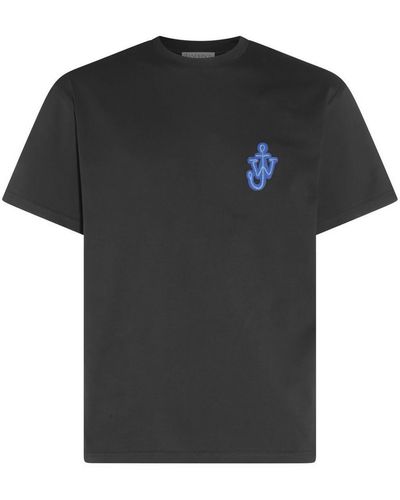 JW Anderson Black And Blue Cotton T-shirt
