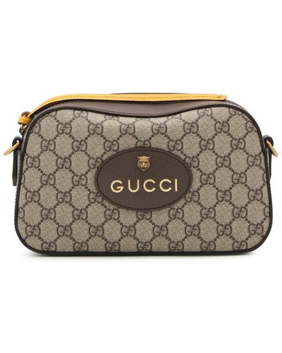 Gucci And Ebony Neo Vintahe gg Supreme Messenger Shoulder Bag - Brown