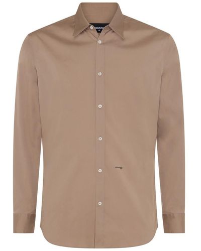 DSquared² Cotton Shirt - Brown