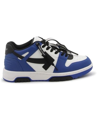 Off-White c/o Virgil Abloh Leather Out Of Office Sneakers - Blue
