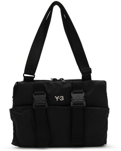 Y-3 Black Nylon Convertible Crossbody Bag