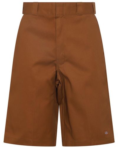 Dickies Brown Cotton Blend Shorts