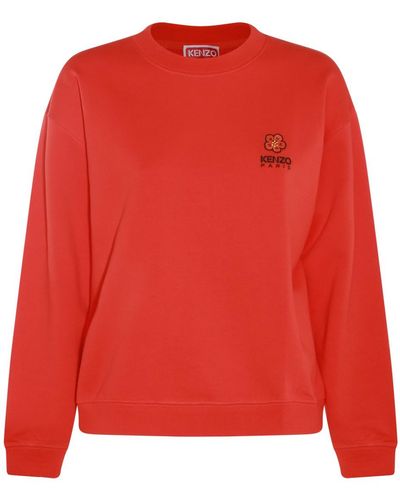 KENZO Red Cotton Sweatshirt
