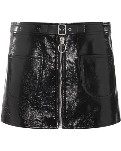 Courreges Cotton Mini Skirt - Black